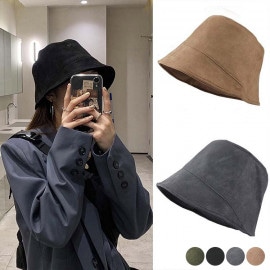 スエード バケットハット