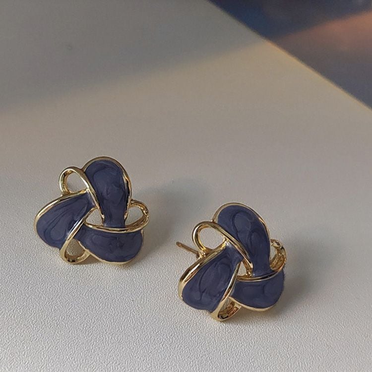 インクアート風 大ぶり エレガント ピアス