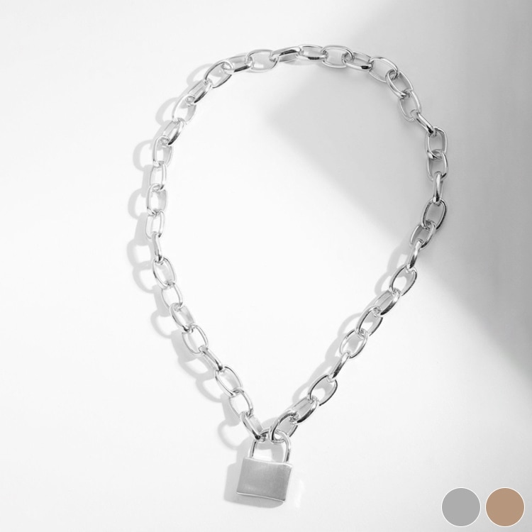 鍵チャーム 太め チェーンネックレス