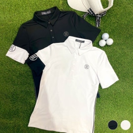 韓国 シンプル 配色 半袖 ポロTシャツ トップス