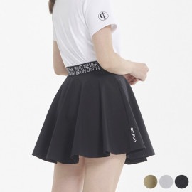 バックコンシャス レタリング フレア ミニスカート