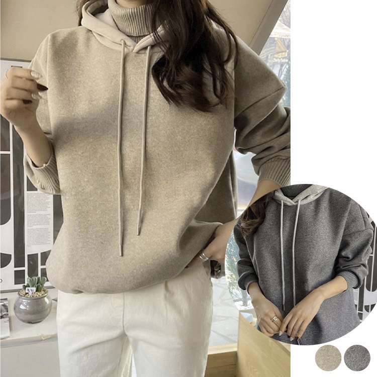 フード切り替え 長袖 ウール フーディー ゴルフウエア