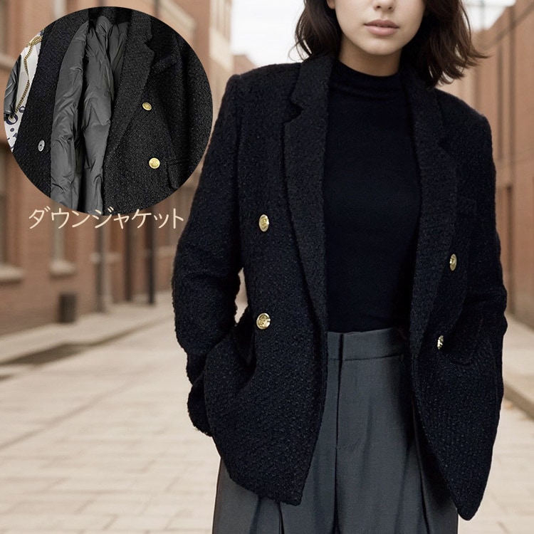 ダウンコート テーラード襟 ジャケット アウター