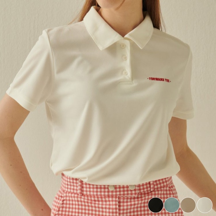 韓国ゴルフウェア シンプル 半袖 ポロシャツ
