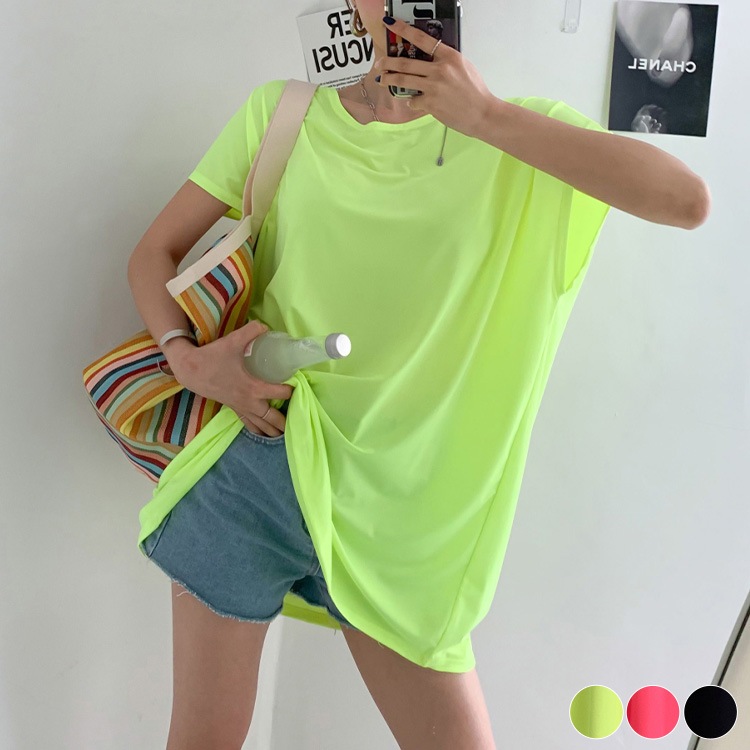 ネオンカラー ビックシルエット 半袖 Tシャツ