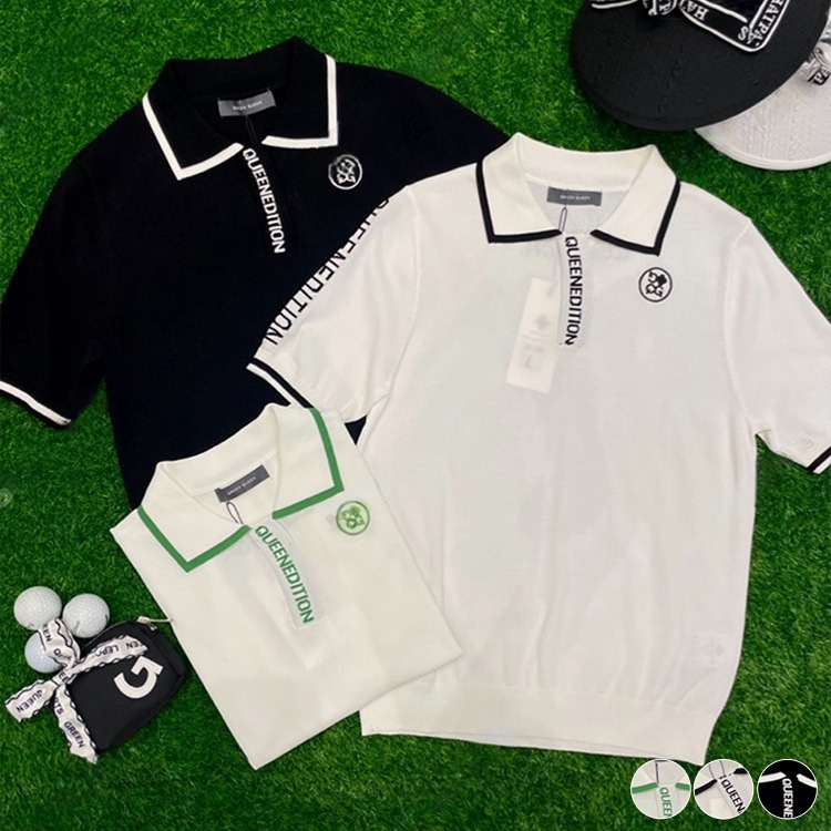 半袖 メッシュ シアー ポロシャツ 韓国ゴルフウェア

