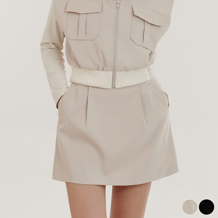 Aライン バルーン ミニスカート 韓国ゴルフウェア


