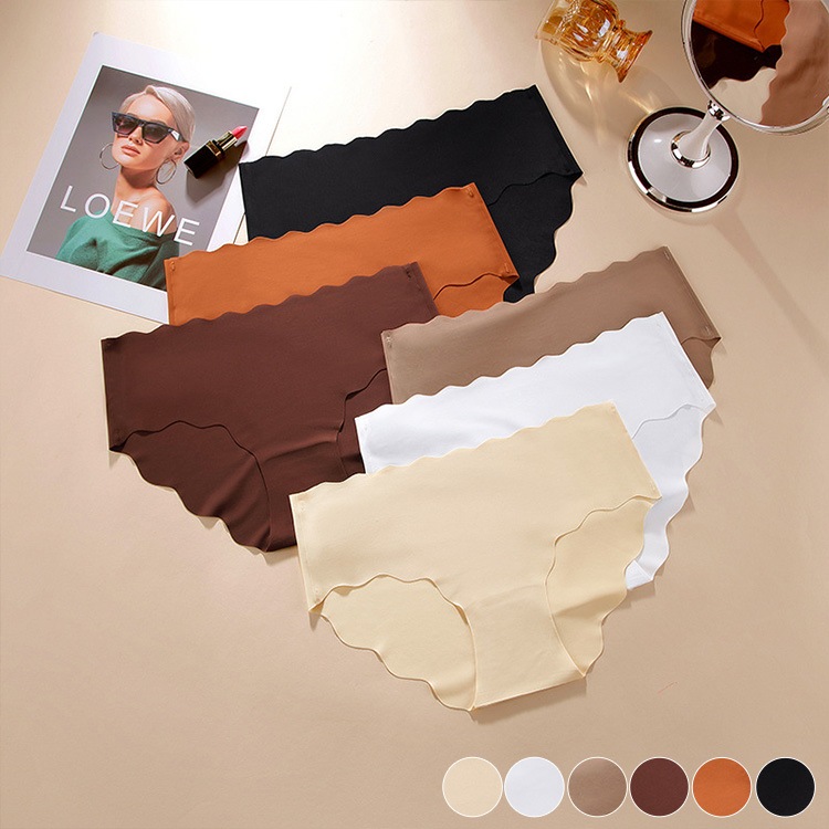 選べる3枚セット スカラップ シームレス ショーツ