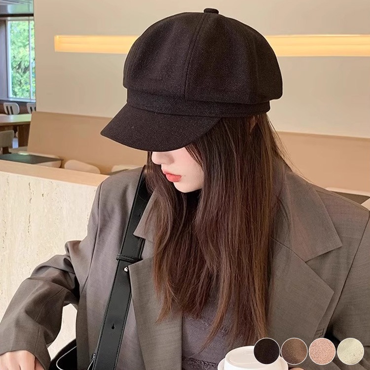 秋冬 帽子 レディース フェルト キャスケット
