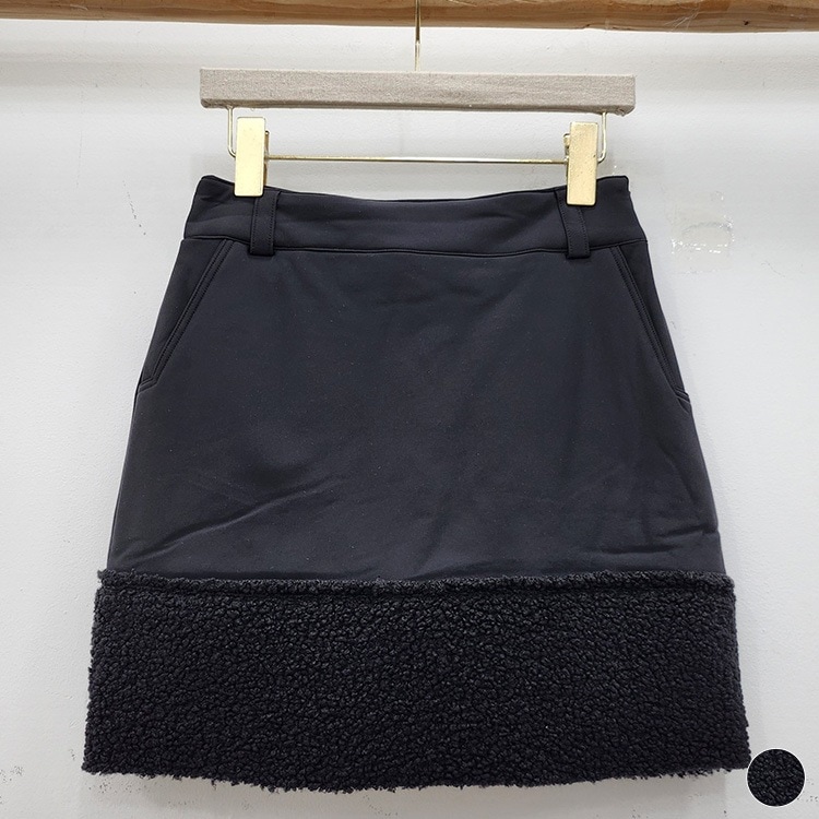 ボア切り替え ミニスカート 韓国ゴルフウェア

