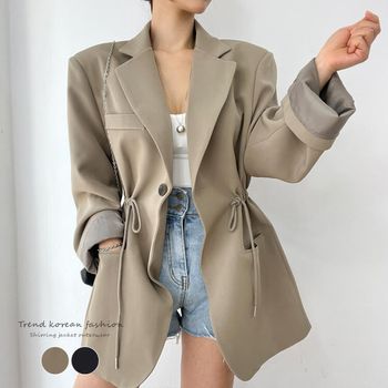 ウエストシャーリング 韓国 風 ジャケット