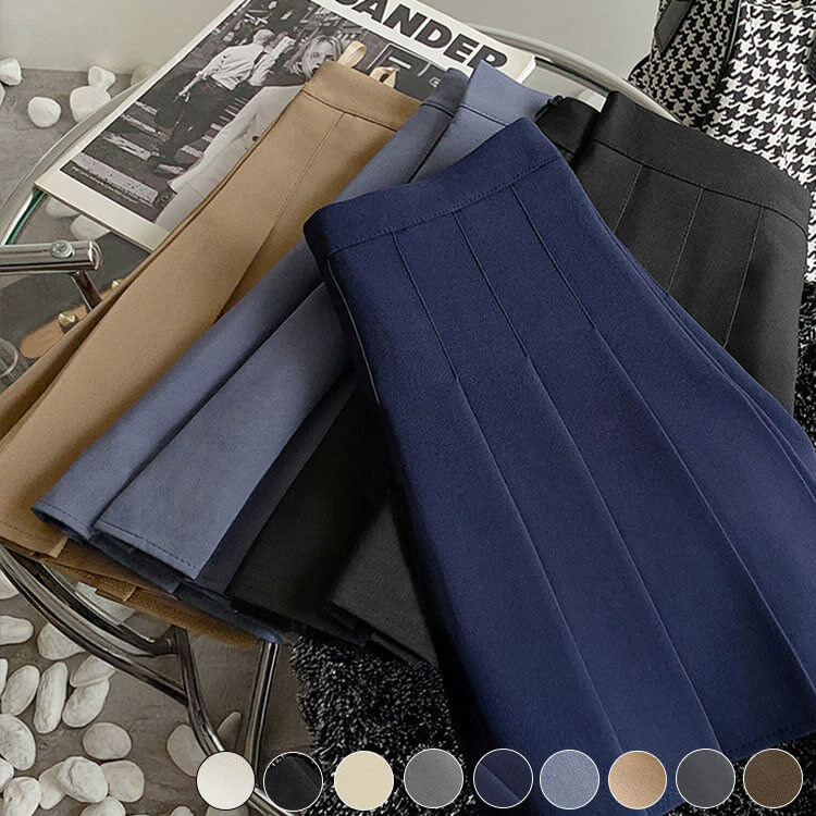 選べる丈感 インナー付き プリーツ ミニスカート 