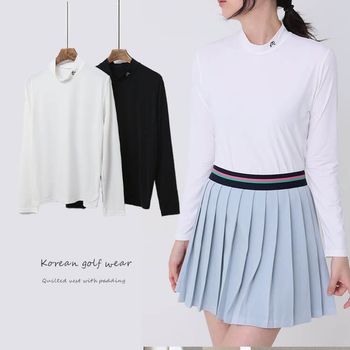 冷感 ハイネック Tシャツ ゴルフ レディース 長袖