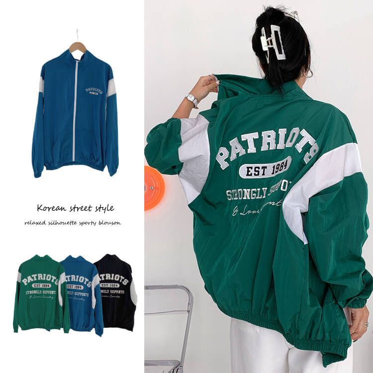 バックロゴ オーバーサイズ スタジャン アウター ゴルフウェア 