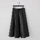ミモレ丈 フレアライン フェイク レザースカート
