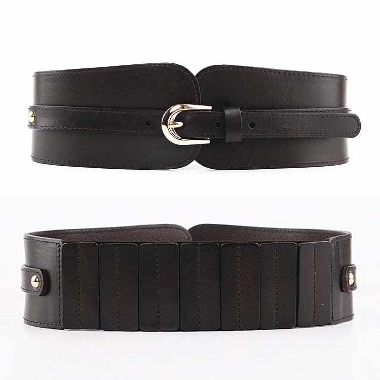 リアルレザー 幅広 おしゃれ 太ベルト