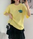 スマイルプリント オーバーサイズ 半袖 Tシャツ