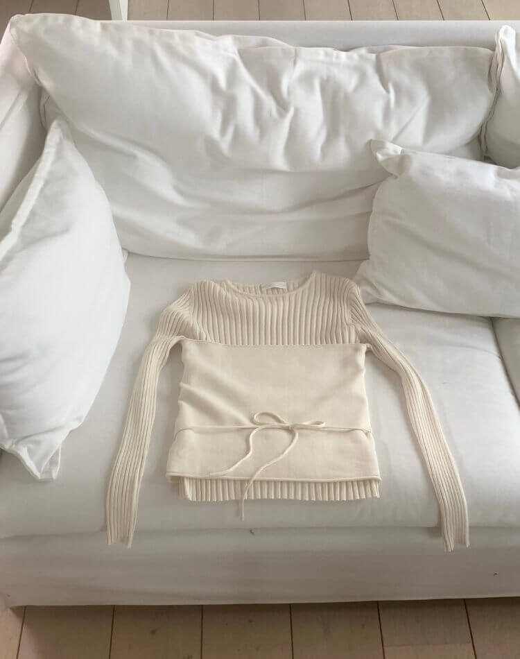 レイヤード ニット セット ビスチェ カットソー 

