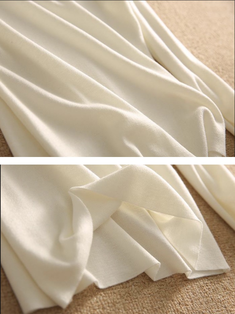 リボンがかわいい スラッシュドネック ニット トップス