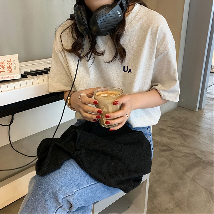 アルファベットプリント 半袖Tシャツ