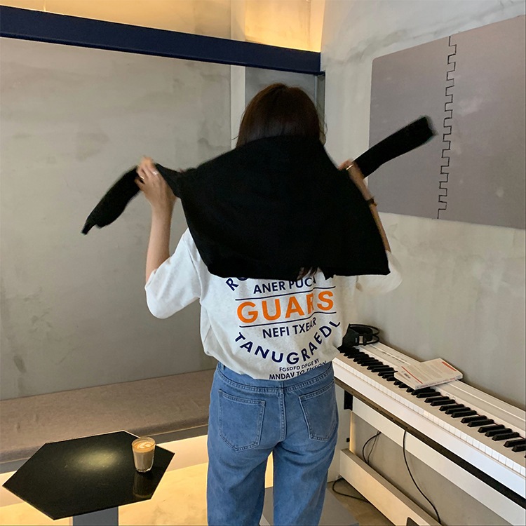 アルファベットプリント 半袖Tシャツ