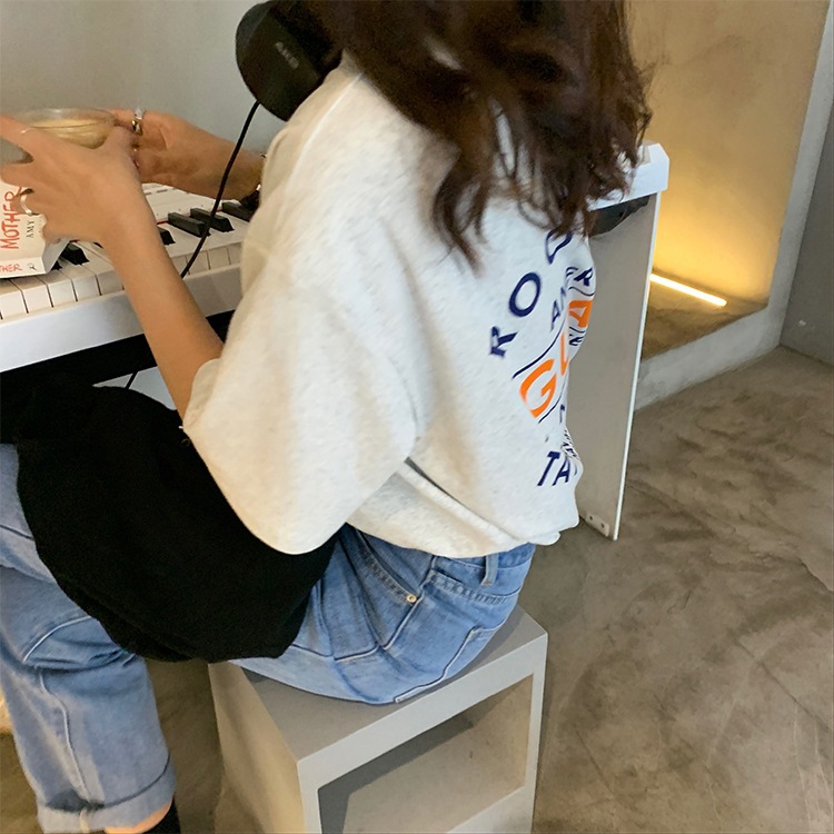 アルファベットプリント 半袖Tシャツ