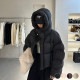 フード付き ショート丈 ふわもこ ダウンジャケット

