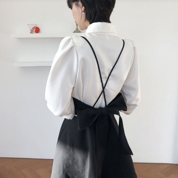 バックリボン フレア キャミソール ロングワンピース