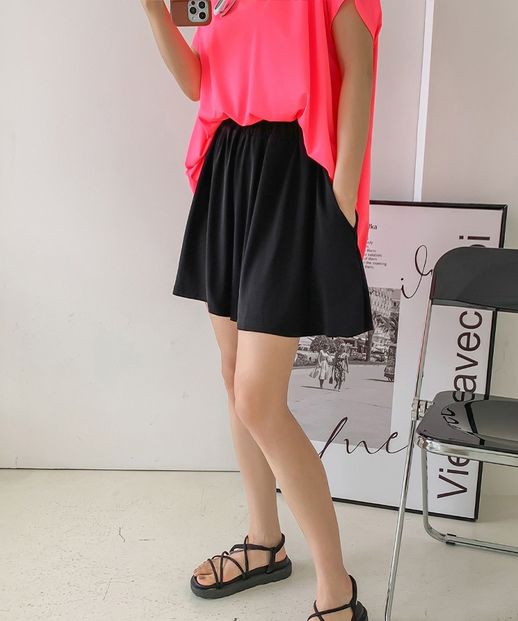 ショート丈 ビックフレア キュロットスカート

