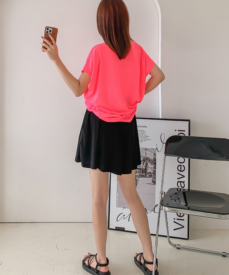 ショート丈 ビックフレア キュロットスカート

