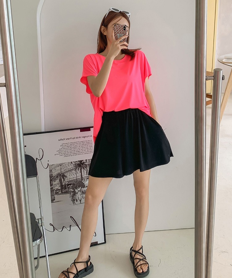 ショート丈 ビックフレア キュロットスカート

