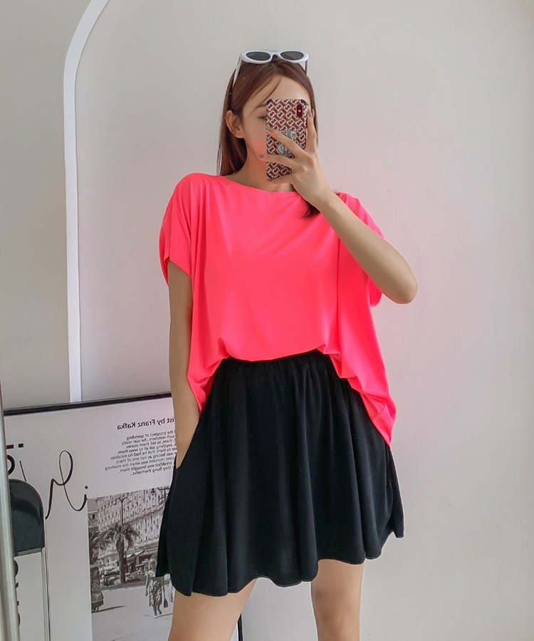 ショート丈 ビックフレア キュロットスカート

