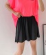 ショート丈 ビックフレア キュロットスカート

