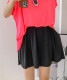 ショート丈 ビックフレア キュロットスカート

