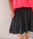 ショート丈 ビックフレア キュロットスカート

