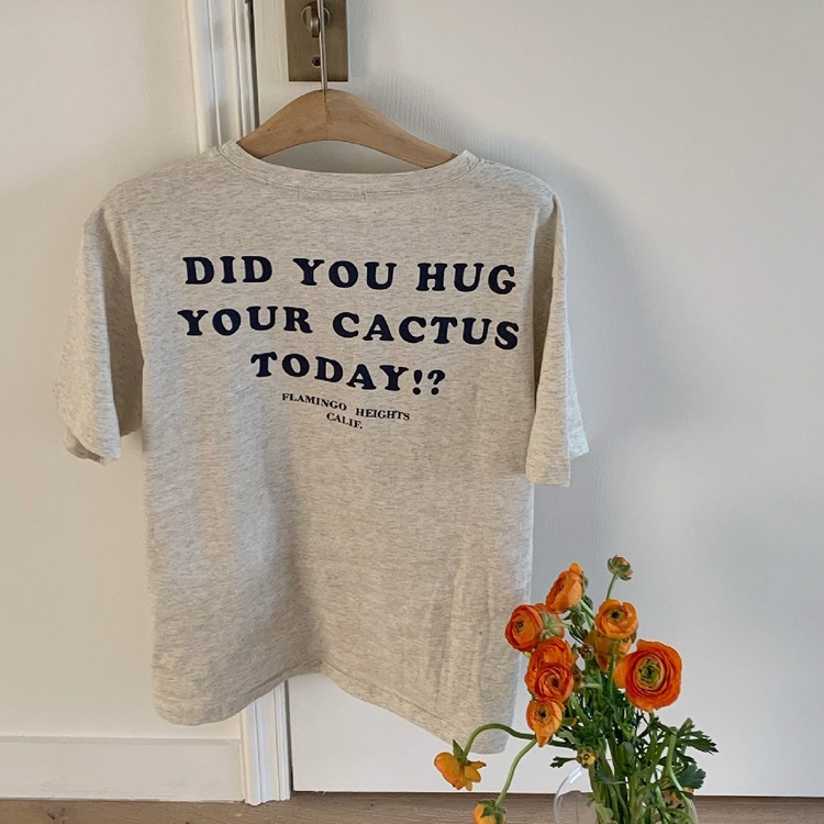 バックプリント 5分袖 Tシャツ