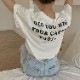 バックプリント 5分袖 Tシャツ