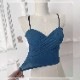 カップ付き クロスデザイン キャミソール