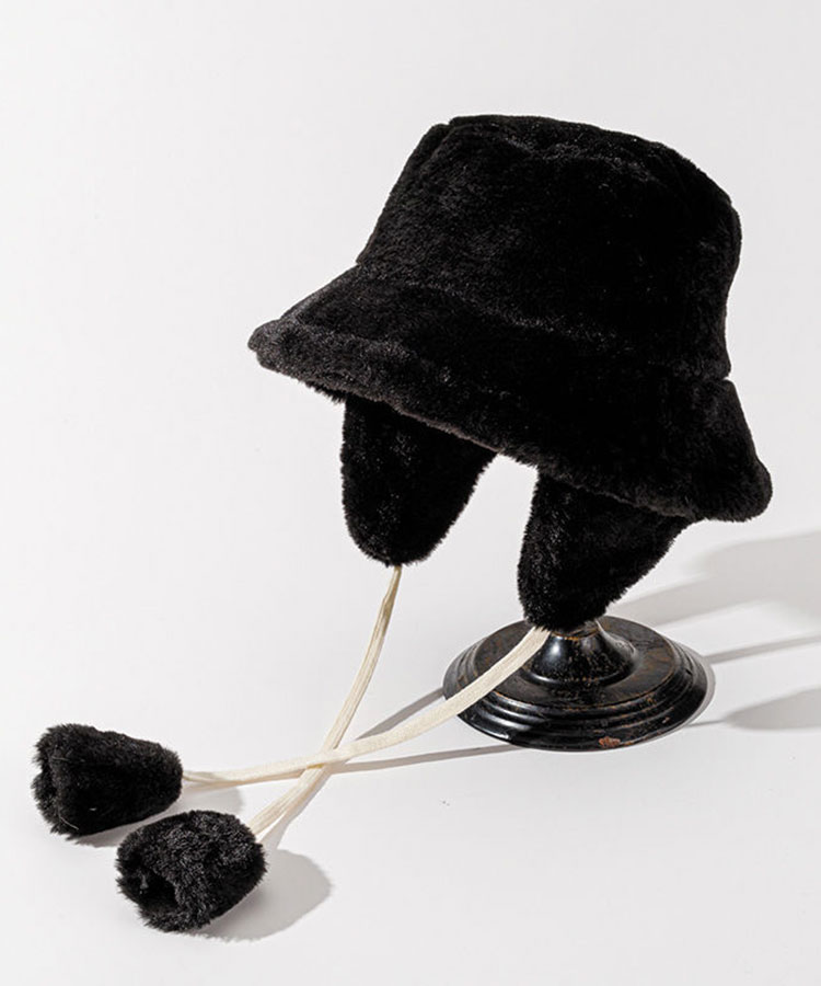 2way 取り外し イヤーマフ付き ファー ハット

