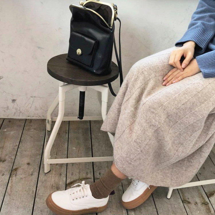 レトロな がま口バッグ