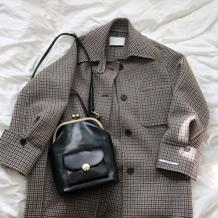 レトロな がま口バッグ