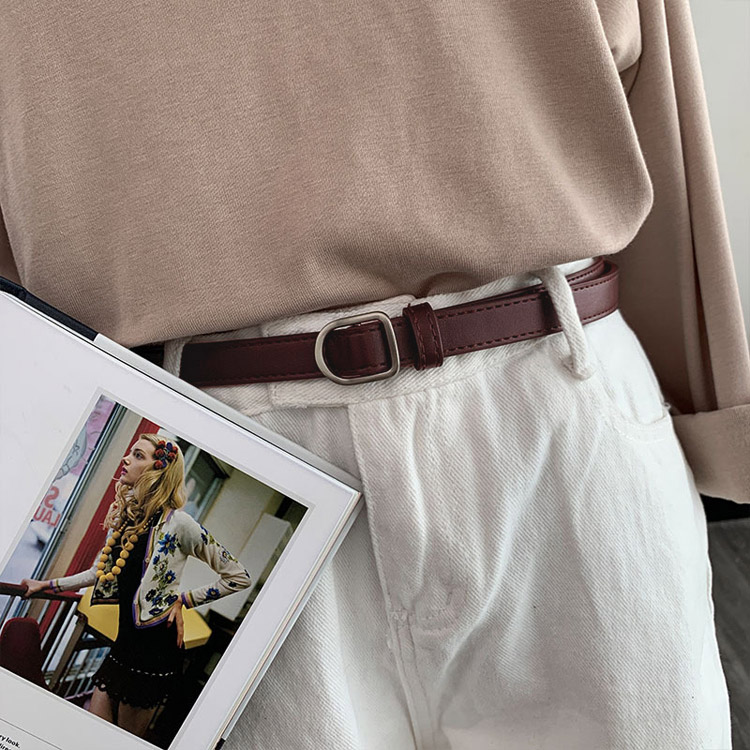 Dバックル シンプル 細ベルト