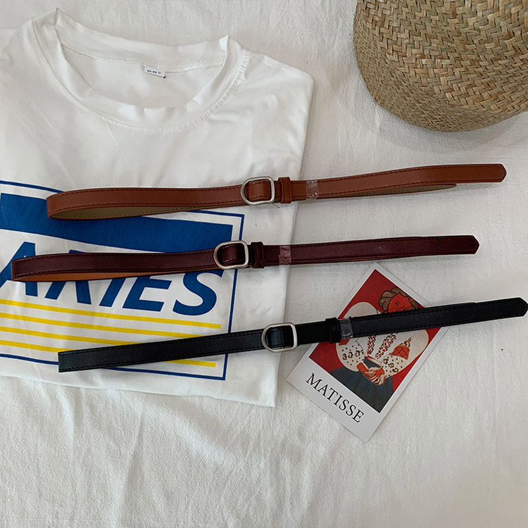 Dバックル シンプル 細ベルト