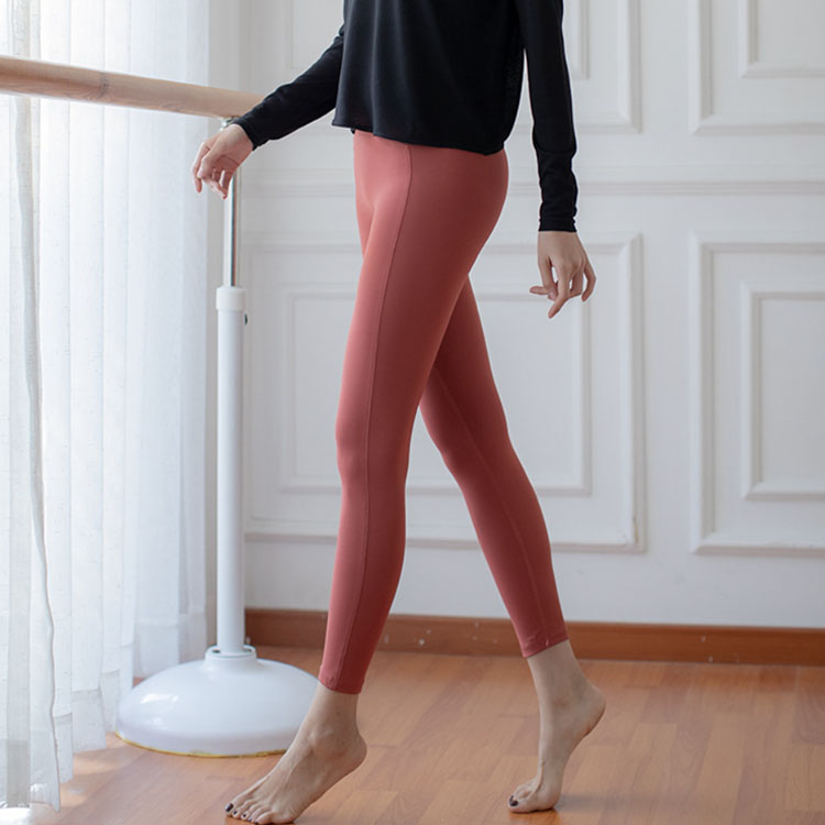 スモーキ―カラー ベーシック ハイウエスト ヨガパンツ