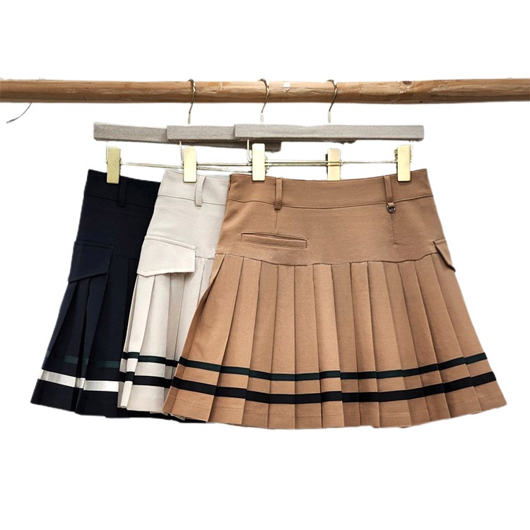 韓国ゴルフウェア ダブルライン アシンメトリー スカート | スポーツ