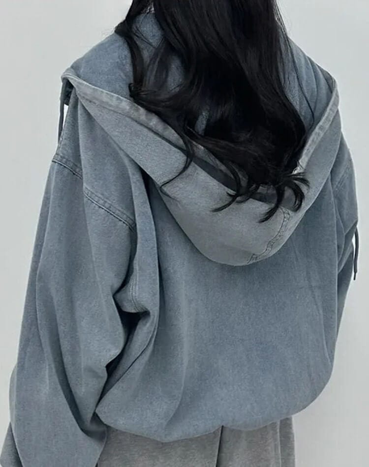 フーディー デニム ジャケット アウター