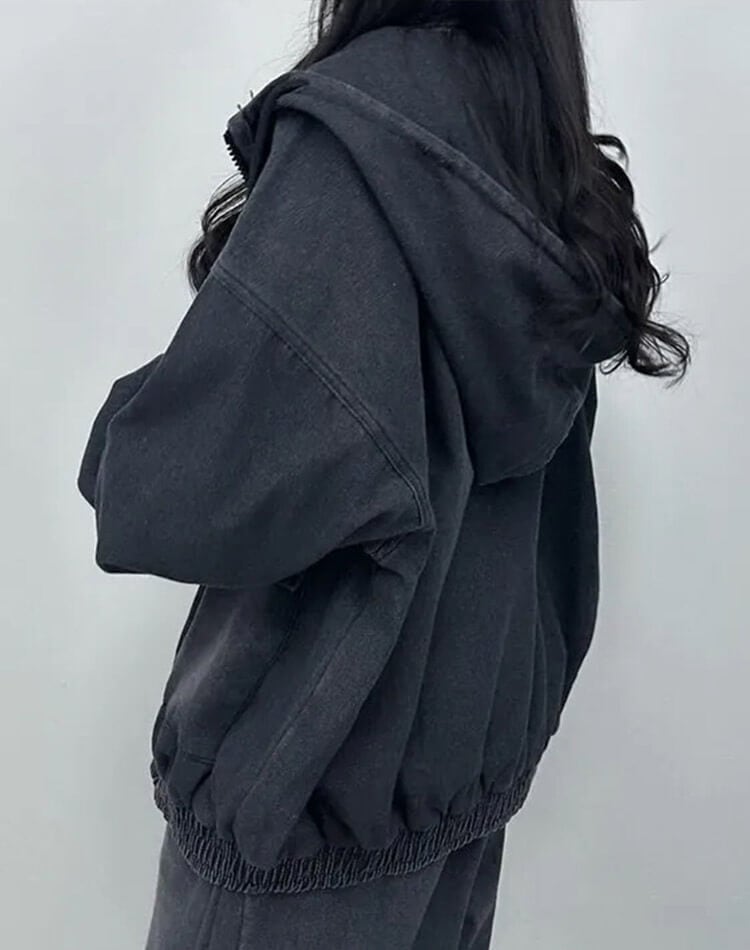 フーディー デニム ジャケット アウター