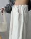 コーデュロイ ウエスト ドロスト ワイドパンツ