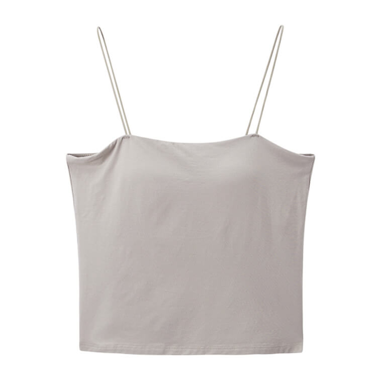 ブラカップ一体型 くすみカラー インナー キャミソール