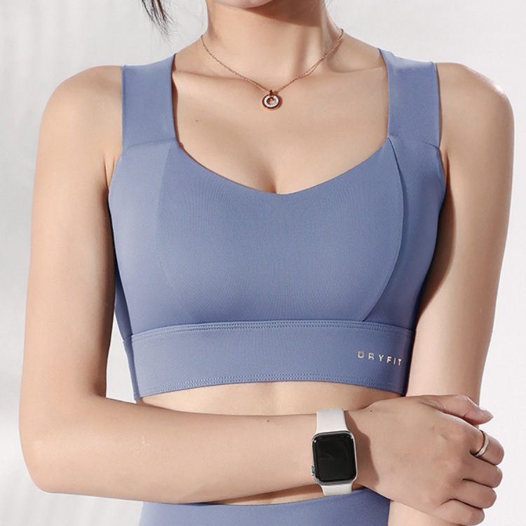 バッククロス Ｕネック カップ付き スポーツ ブラトップ